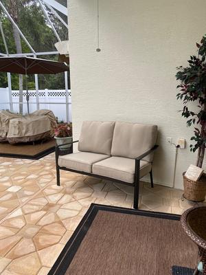 Style Selections Glenn Hill 2 Piece Patio Conversation Set with