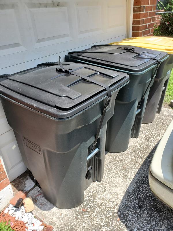 Toter Trash Can Graystone With Wheels And Lid, 64 Gallon, 46 OFF