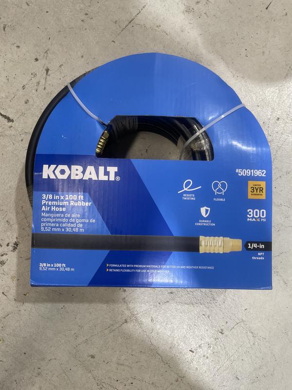 Kobalt 3 8 in x 50 ft Premium Rubber Air Hose in the Air