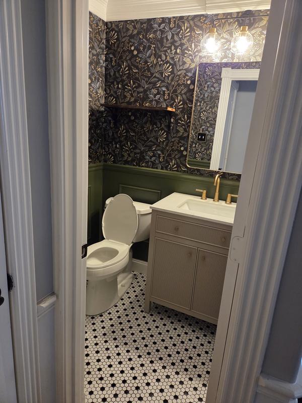 Satori Hudson Brilliant White 12-in x 12-in Matte Porcelain Mosaic