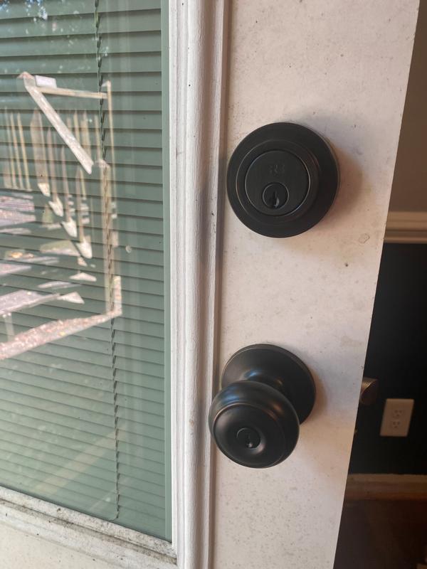 RELIABILT Rockbrook Matte Black Interior/Exterior Dummy Door Knob in the  Door Knobs department at