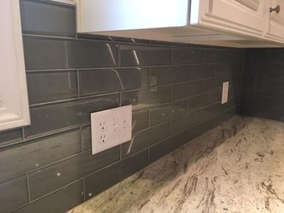 allen + roth Smoke 3-in x 12-in Glossy Glass Subway Wall Tile at Lowes.com