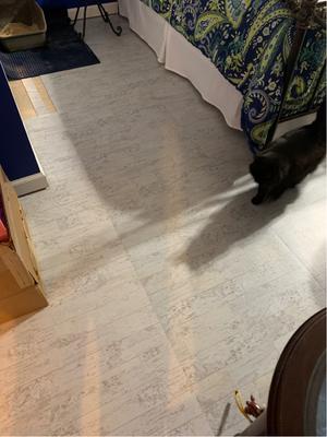 Armstrong Flooring Terraza Grand 18-in x 18-in Artic White Peel and Stick Vinyl Tile Armstrong Flooring Terraza Grand 18-in x 18-in Artic White Peel and Stick Vinyl Tile