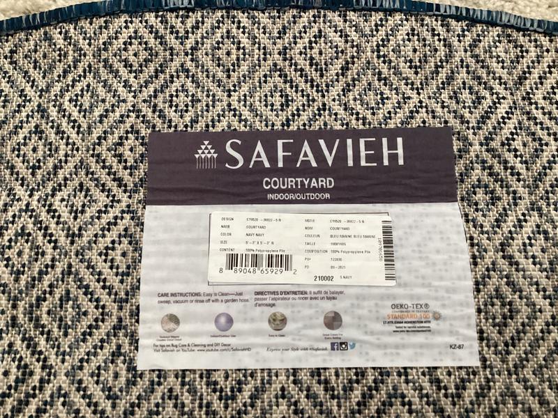 Safavieh Cy 8520-36822 Navy Navy 5 x 5 Round Area rug in the Rugs ...