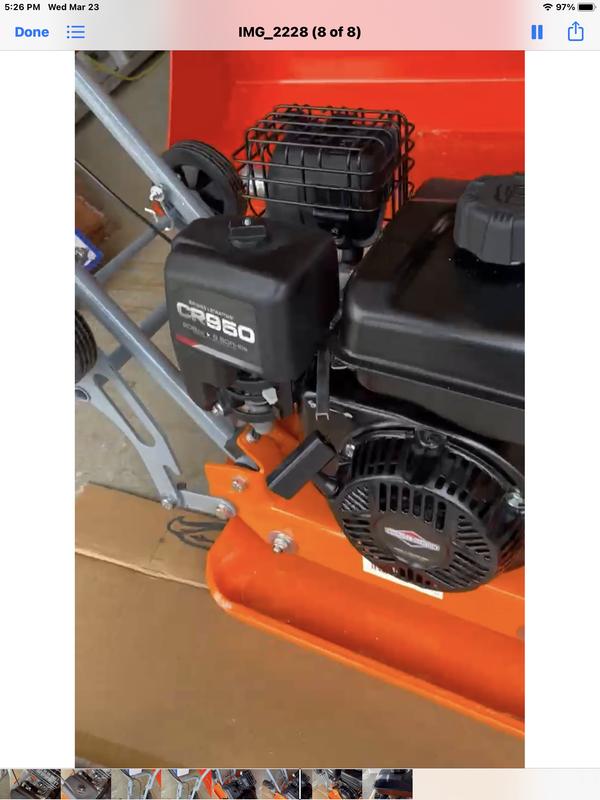 YARDMAX 3000LB compaction force plate compactor Concrete Vibrator