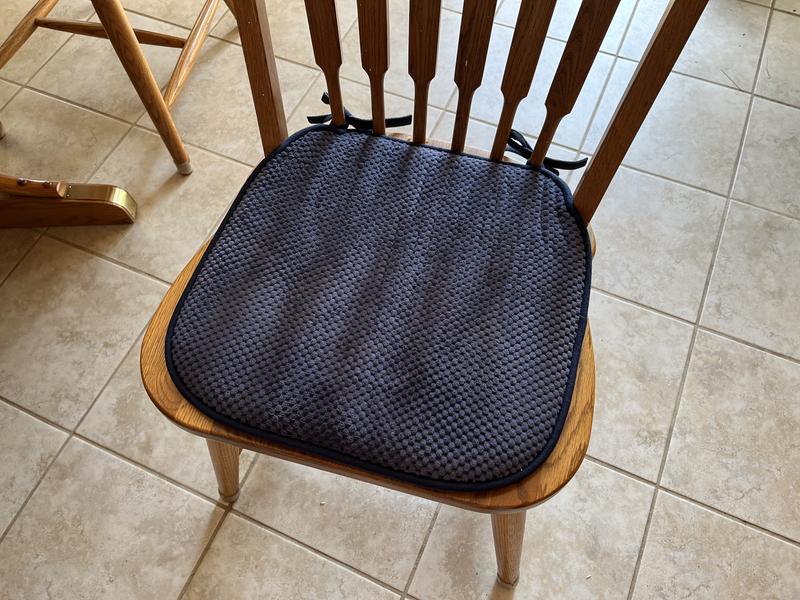 Hastings Home Chair Cushions Navy Solid Chair Cushion in the Indoor Chair  Cushions department at