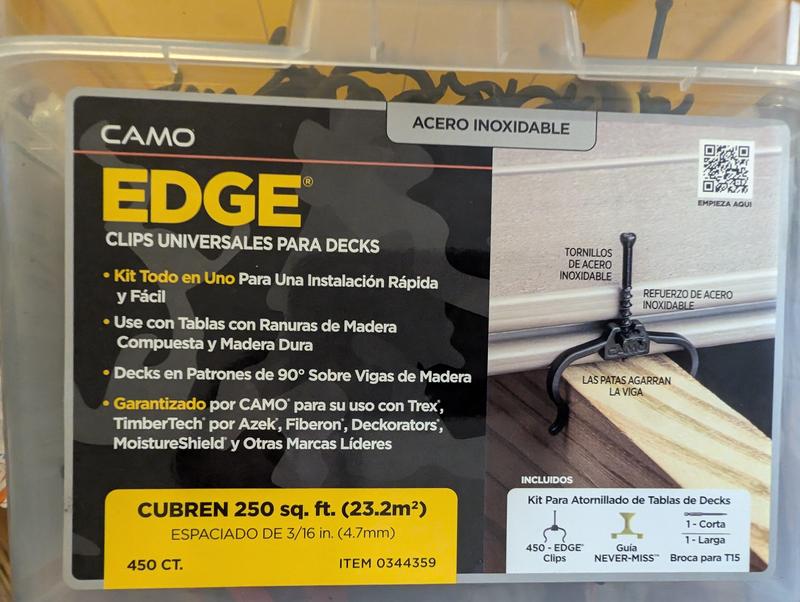 CAMO Deck in a Box 1.75-in 316 Stainless Steel Hidden Deck Fastener 500-sq ft (925-Pack)