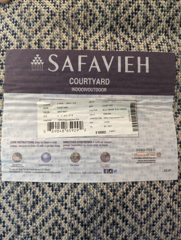 Safavieh Cy 8520-36822 Navy Navy 5 x 5 Round Area rug in the Rugs ...
