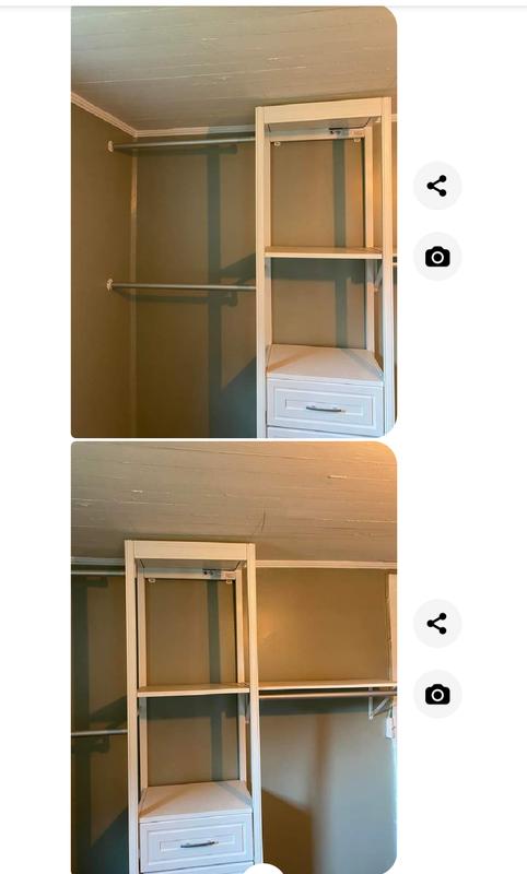 48'' - 91.9686'' Closet System (Can Be Cut To Fit)