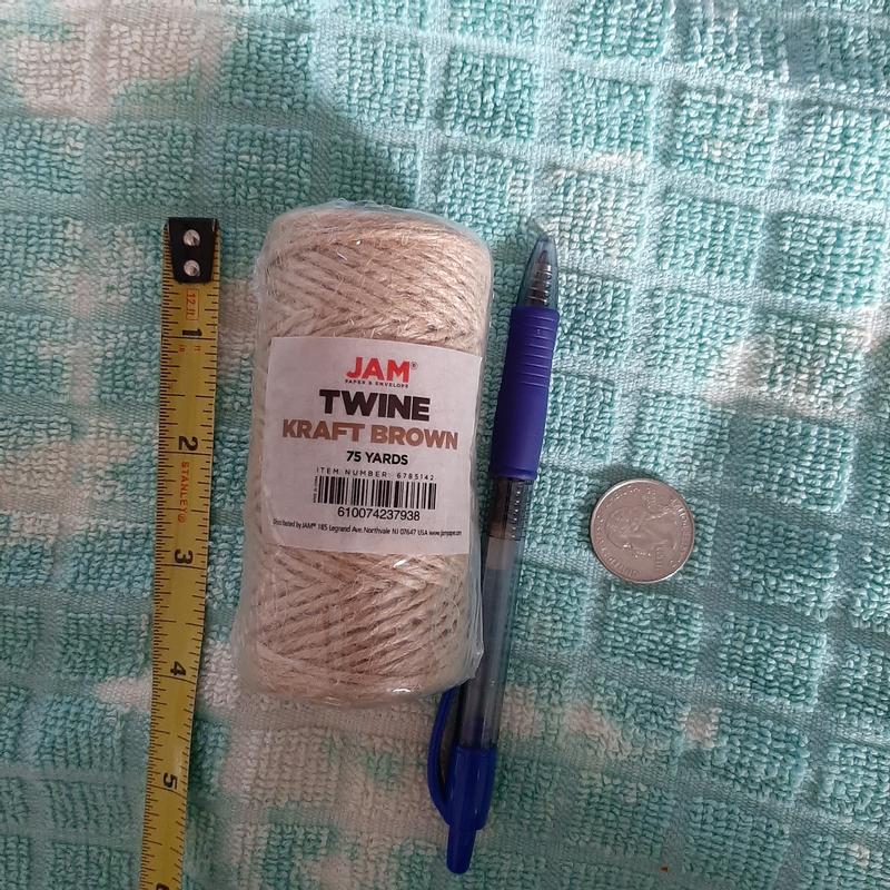 JAM Paper Kraft Twine Spool - #60 Jute Twine, 0.125-in Width, 219 Feet  Length, Brown - Sold Individually in the String & Twine department at