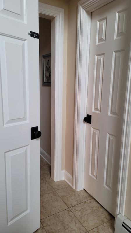 Schlage Bowery Matte Black Interior/Exterior Hall/Closet Passage