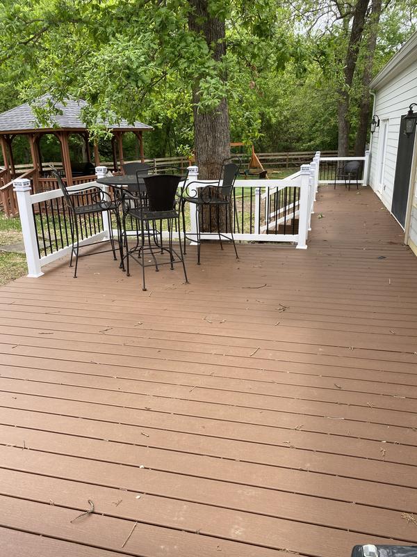 Freedom Bella Premier Series 6-ft x 36-in Clay Vinyl Deck Rail Kit in ...