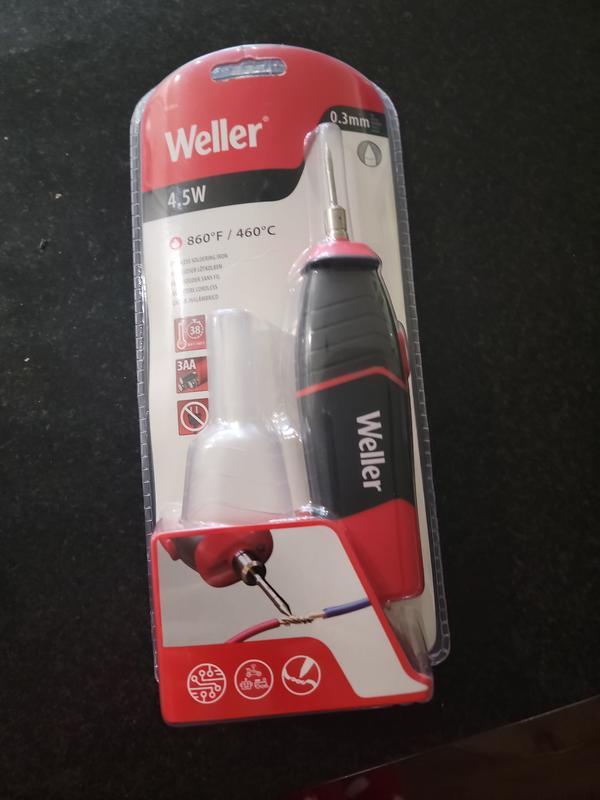 Saldatore Cordless Weller WLIBA4 4,5W – Alimentato A Batterie AA – Senza Fili, Si Riscalda In 38 Secondi