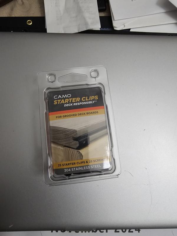 CAMO Starter Clip 1.5-in 305 Stainless Steel Hidden Deck Fastener 30-sq ft (25-Pack)