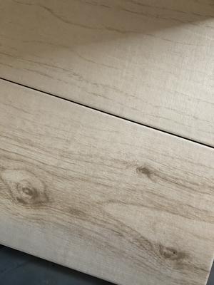 CERAMICAS TESANY Piedmont Bianco White 8-in x 24-in Glazed Ceramic Wood Look Floor Tile