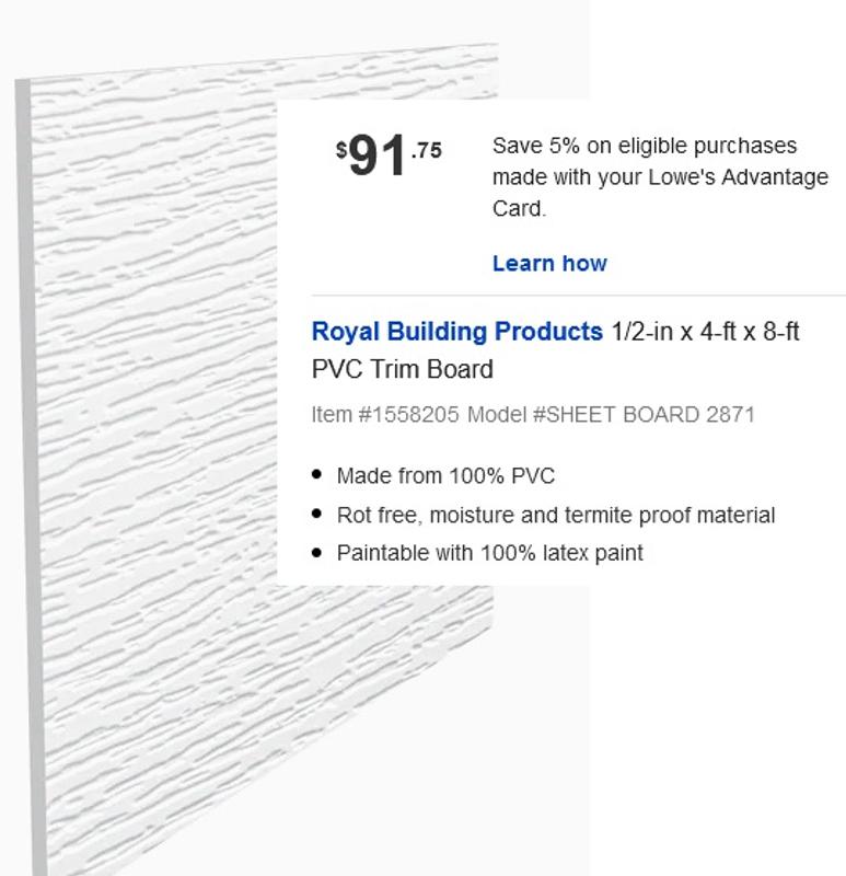 Royal® Building Products 1/2 Royal® Building Products 1/2