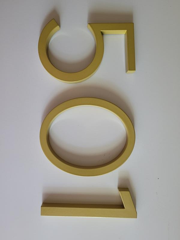 Origin 21 Urbana Park 5-in Gold Number 5 33725PYBLG at Lowes.com