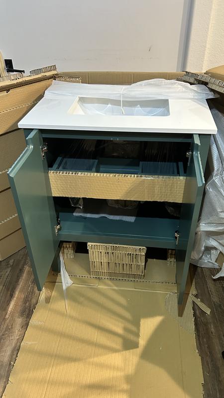 Origin 21 Lolli 48-in Everglade Green Undermount Single Sink Origin 21 Lolli 48-in Everglade Green Undermount Single Sink