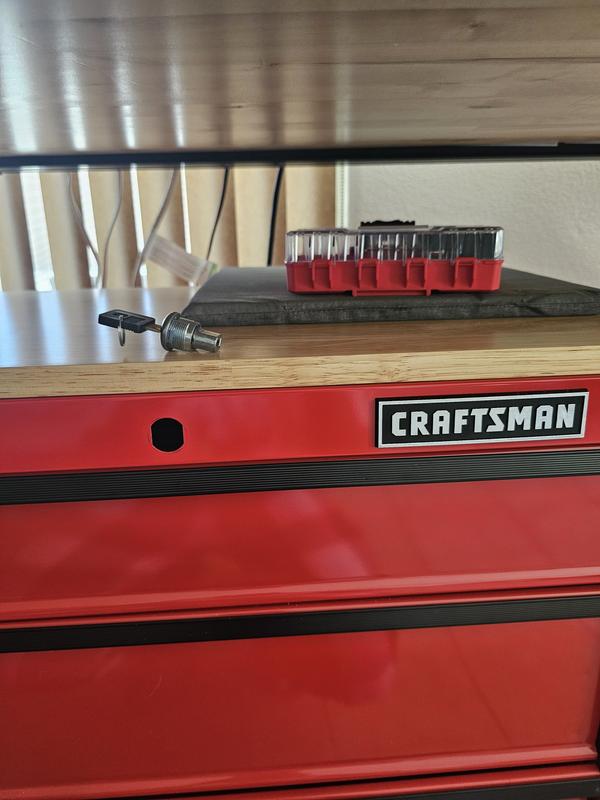 Craftsman CMST32642RB Chest, 4 Drawers, 16 D, 24-1/2 H, 26W, Red