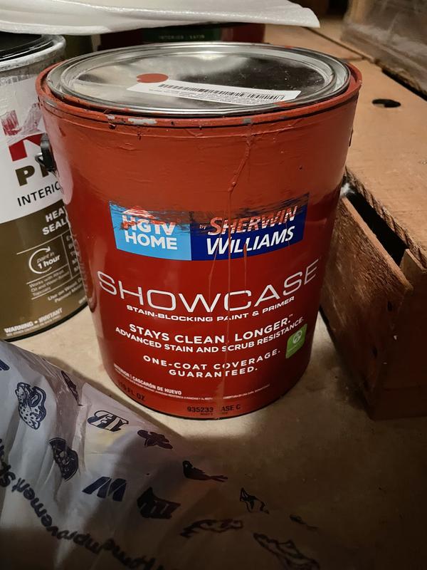 HGTV HOME by Sherwin-Williams Showcase Semi-gloss HGSW7005 Pure White  Acrylic Interior Paint + Primer (1-Gallon) in the Interior Paint department  at