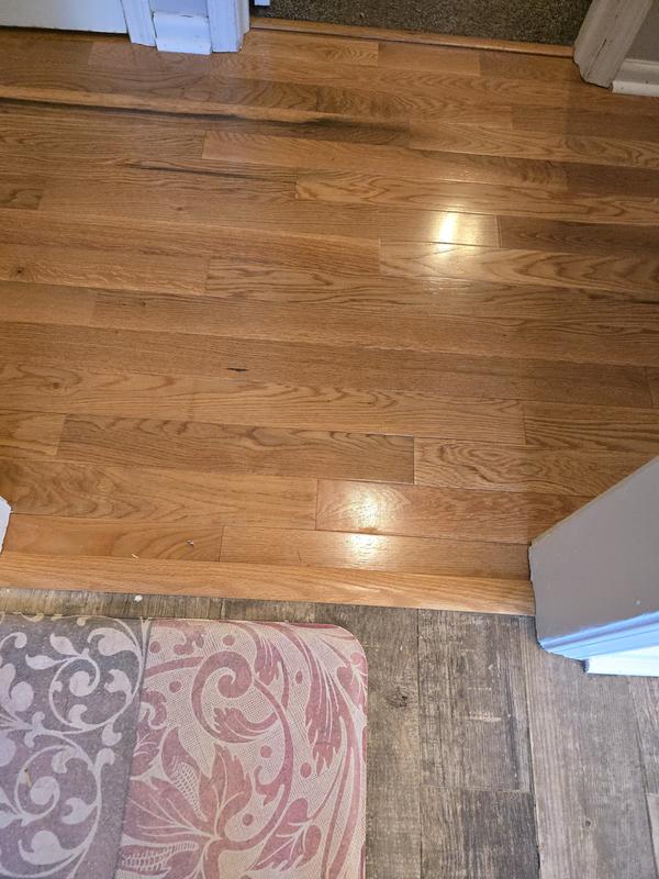 Flexco Roasted Distressed Hickory 2-in T x 0.44-in W x 78-in L Solid Wood T-moulding