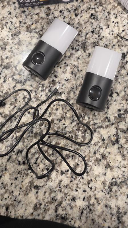 Utilitech 2 -Pack Black LED Motion Sensor Auto On/Off Night Light in ...