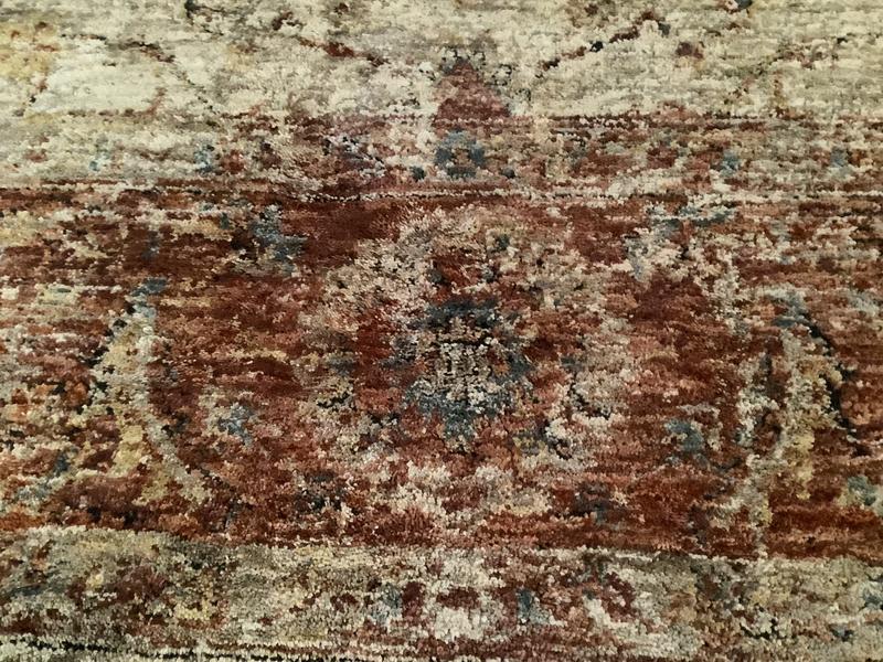 allen + roth Monarch Border 5 X 8 (ft) Rust Indoor Floral/Botanical ...