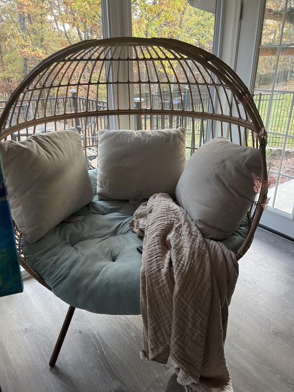 Marquee bayfield wicker half egg online chair