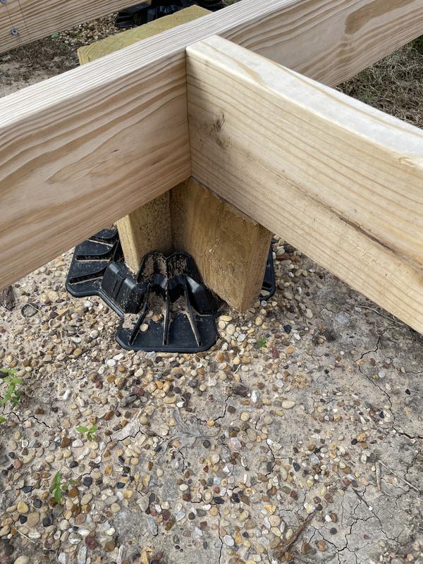 TuffBlock 2-1/2-in Black Plastic Deck Support