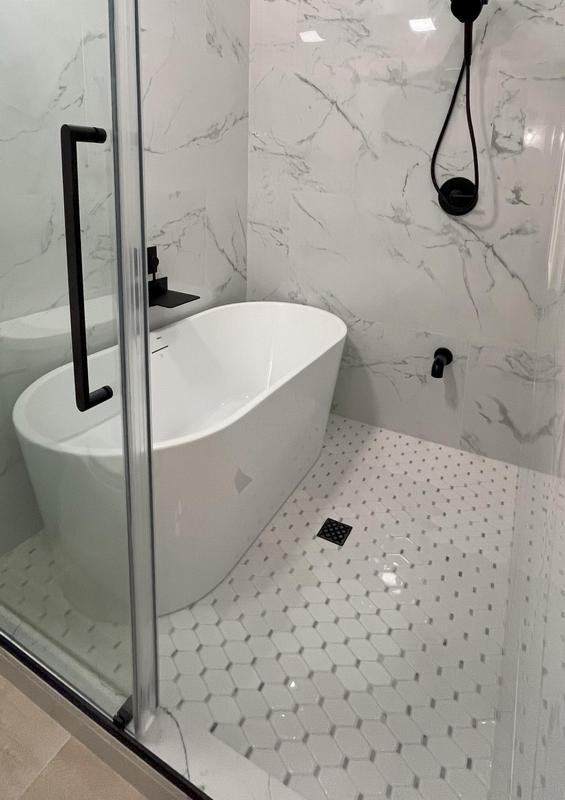Boutique Ceramic Soho Loft White 12-in x 13-in Glossy Recycled Glass Hexagon Patterned Floor and Wall Tile (0.887-sq. ft/ Piece)