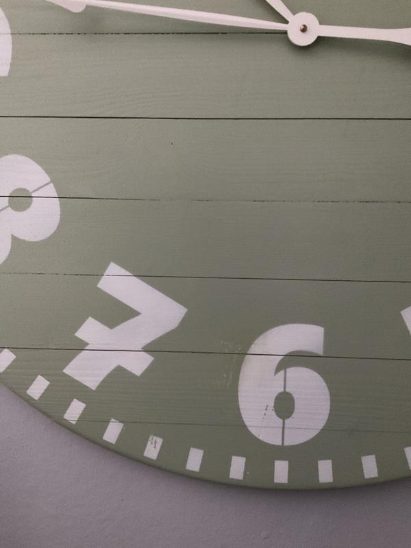 BrandtWorks Oversized Gray Industrial Style Wall Clock Analog Round ...