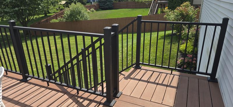 Shop Deckorators Pre-assembled 6-ft x 2.25-in x 3-ft Matte Black ...