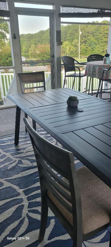 Crestlive Products Rectangle Outdoor Dining Table 41.7-in W x 93.9