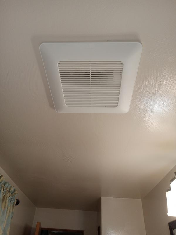 Panasonic WhisperCeiling 0.3-Sone 150-CFM White Bathroom Fan ENERGY STAR in  the Bathroom Fans & Heaters department at