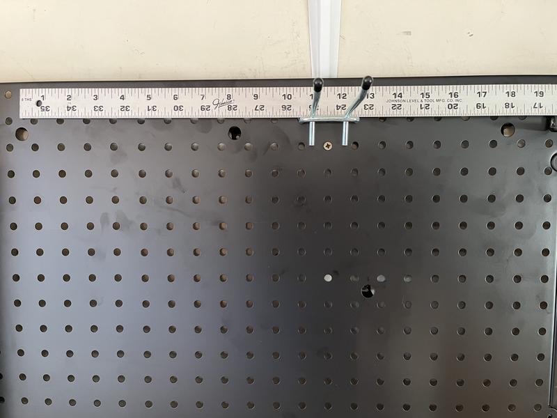 Project Source Steel Pegboard in Black (32-in W x 16-in H) in the Pegboard  & Accessories department at