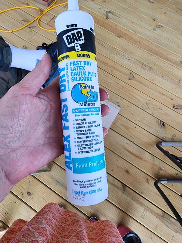 DAP Alex Fast Dry White Paintable Latex Caulk In The Caulk