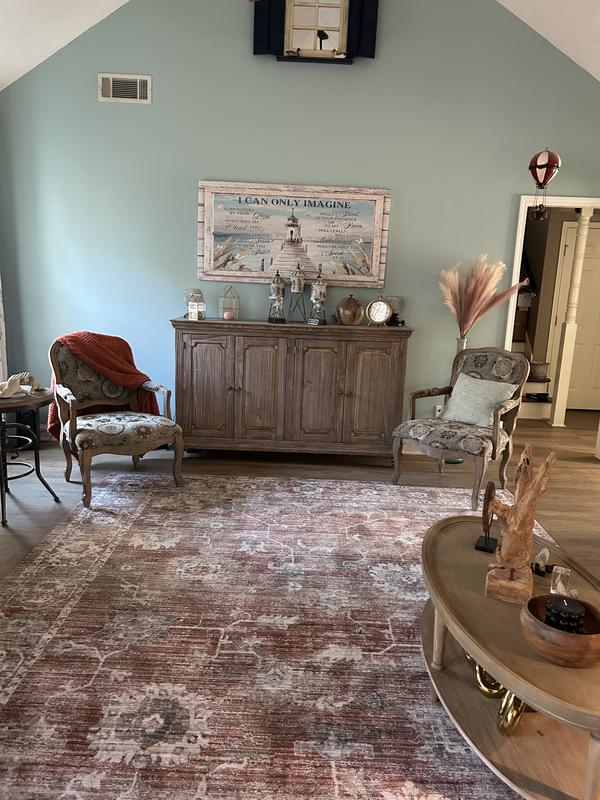 allen + roth 5 X 8 (ft) Rust Indoor Area Rug 2-9779-209 at Lowes.com