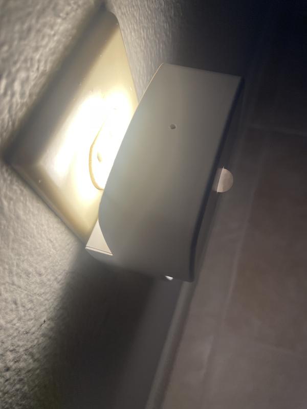 Utilitech White LED Motion Sensor Auto On/Off Night Light in the