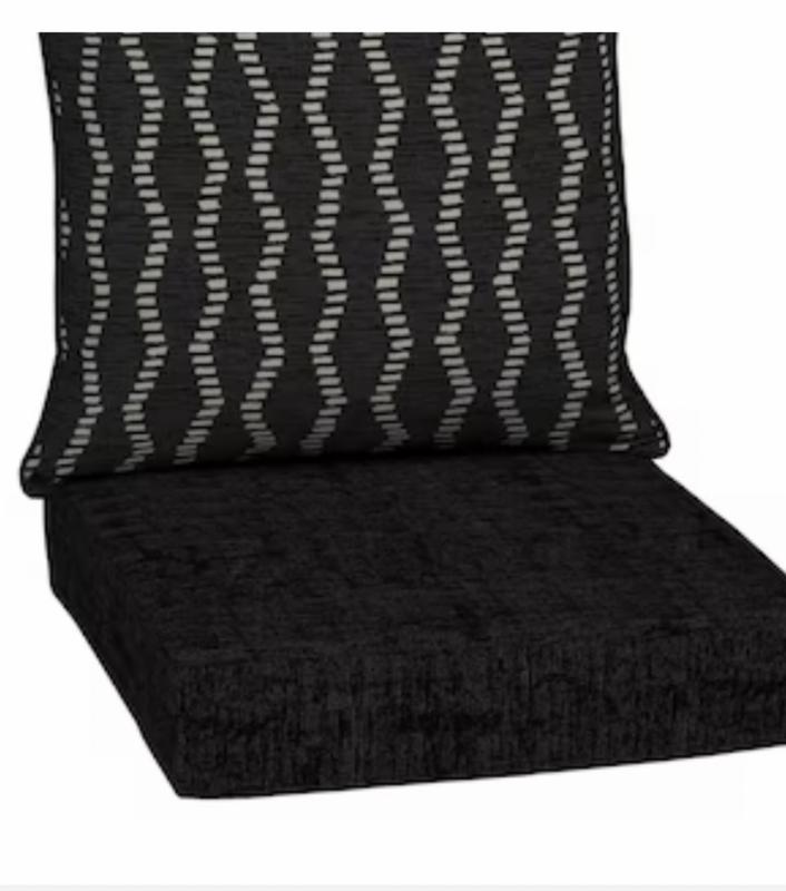 Outdoor cushions black online and white