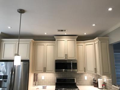 Globe Electric 90679 3 Swivel Round Trim Recessed Lighting Kit White Easy Install Push N Click Clips 3 25 Hole Size Recessed Lights Dimmable Ceiling Light Porch Light Bulb Not Included