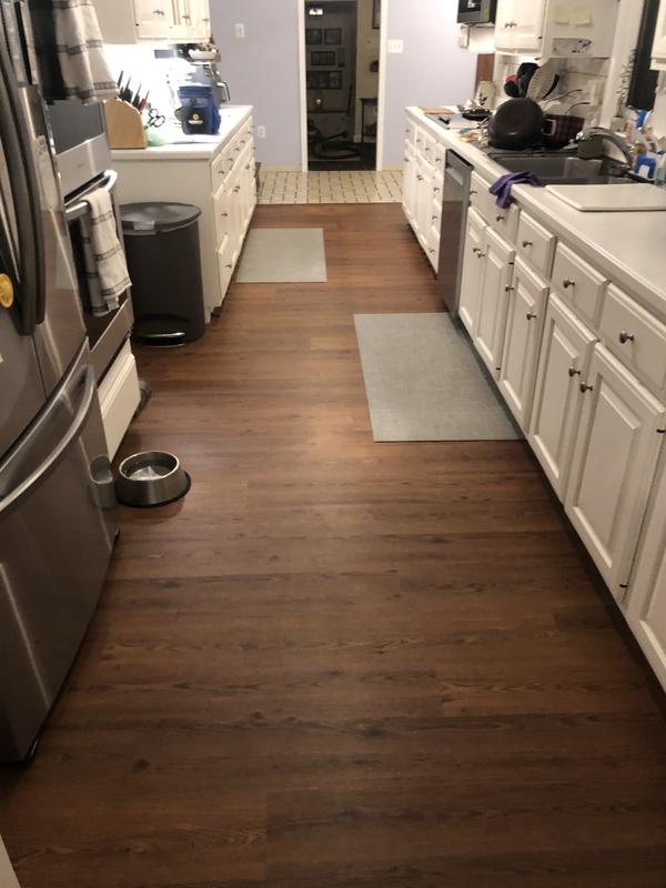 STAINMASTER PetProtect (Sample) Wendover Brown Oak Waterproof Wood Look Interlocking Luxury Vinyl Plank
