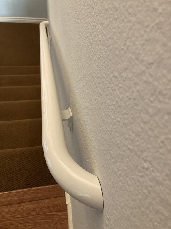 Wolf Handrail 1.9-in x 72-in Hammered Black Painted Aluminum Interior ...