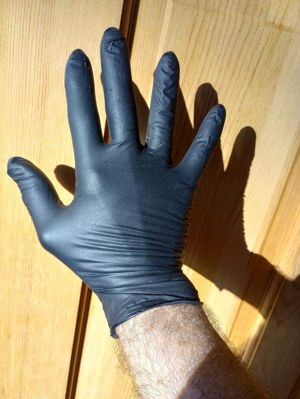 Gorilla Grip Nitrile Disposable Gloves, Men's L, 50-Ct.