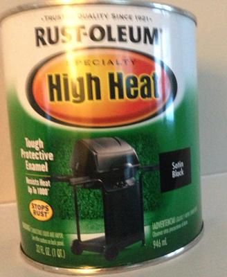 Rust-Oleum Automotive Flat Black High Heat Spray Paint 12 oz. 248903