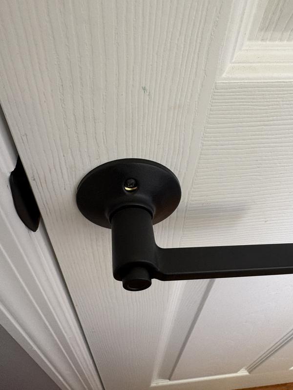 Schlage Latitude Matte Black Universal Interior Dummy Door Handle