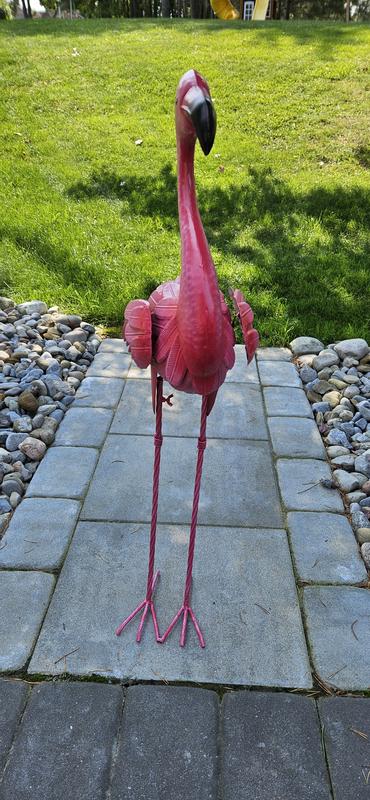 Southern Patio 23.62-in Pink Metal Animals Stake LDC-054641 at