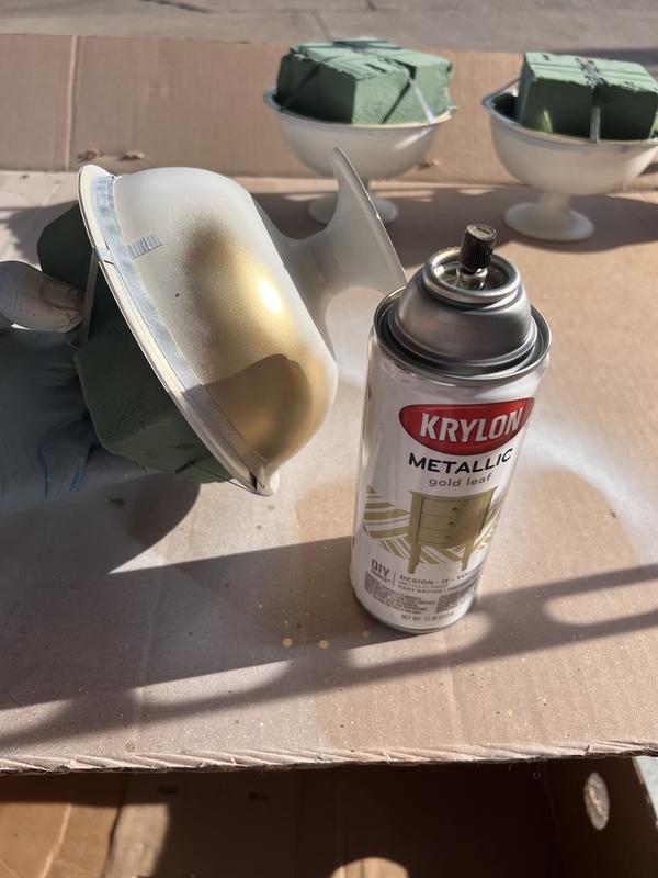 METALLiC GOLD Paint Finish 12 oz KRYLON Spray Can DIY Series FAST DRYING  1706