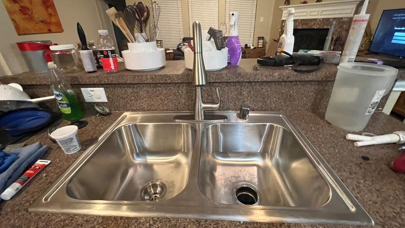 Contoured Double Equal Kitchen Sink (Gemstone), Part#:1729-D-WW-PW