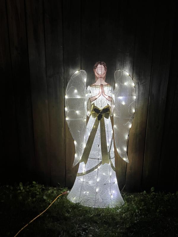 Holiday Living 50-in Angel Free Standing Decoration with Holiday Living 50-in Angel Free Standing Decoration with