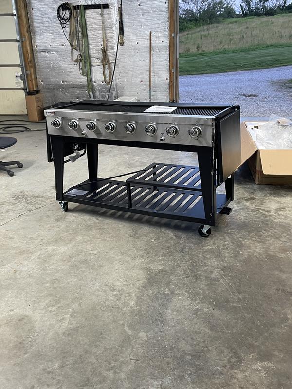 Royal Gourmet Black 8-Burner Liquid Propane Gas Grill in the Gas Grills  department at